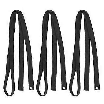 3er-Pack Taekwondo-Karate-Judo-Gürtel aus Baumwolle, Kampfsportgürtel, Hüftgurt für Training, Unisex, Jungen, Mädchen, Uniform, Präsentation, Kickboxen, Schwarz