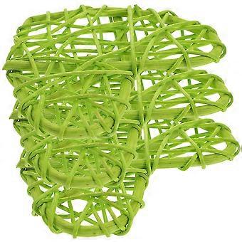 3pcs Vogelspielzeug zufällige Farbe Weinrebe Herzen Vogel Kauspielzeug zum Picken Beißen
