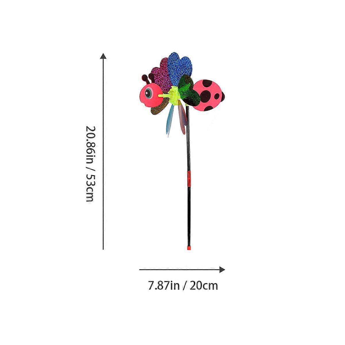3pcs Insect Pattern Windmill Cartoon Pinwheel Windmill Ornament (Random Pattern)