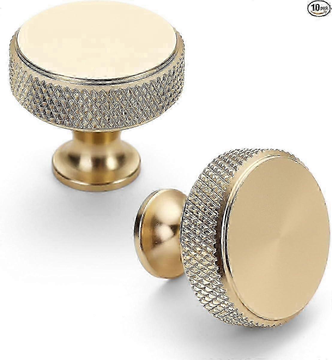 LM Gold Kitchen Cabinet Knobs Knurled Dresser Knobs Drawer Knobs Cabinet Hardware Aluminum Knobs compatible with Dresser Drawers VRY