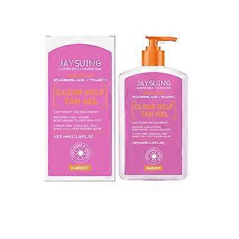 Gel bronzant hydratant Jaysuing, hydratant et éclaircissant pour le visage et le corps. Gel bronzant ton blé.
