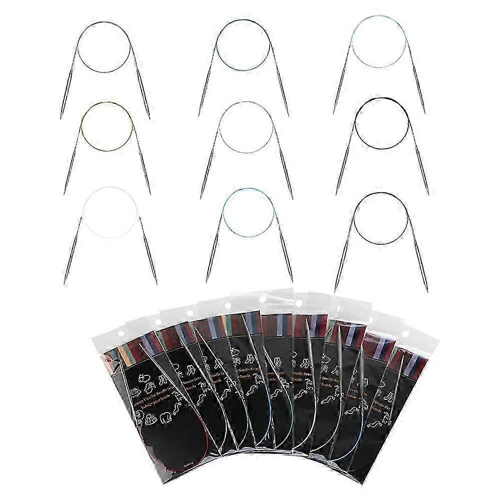 9Pcs Circular Knitting Needles Set, 9 Sizes compatible with Beginners, Knitters