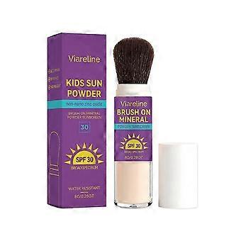 Minerale zonnebrandpoeder met SPF30 voor kinderen, beschermt tegen UVA- en UVB-straling, is waterdicht, langdurig, lichtgewicht en ademend, speciaal voor de gevoelige en droge babyhuid.