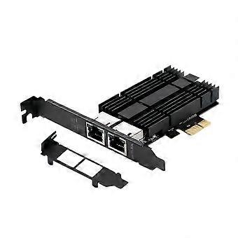 Network Adapter PCI Express Interface, I226 Chipset, 2.5G Gigabit Ethernet RJ45, 100/1000/2500M LAN Controller for Desktop PC