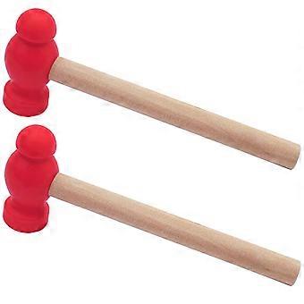 Maintenance Tool Wooden Hammer for Repairing Toys 2Pcs Educational Hammer Set