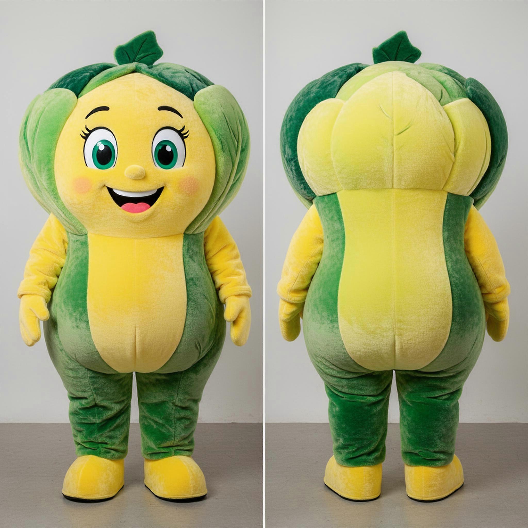 MASTICOT Lemon Yellow Padded Cabbage Mascot