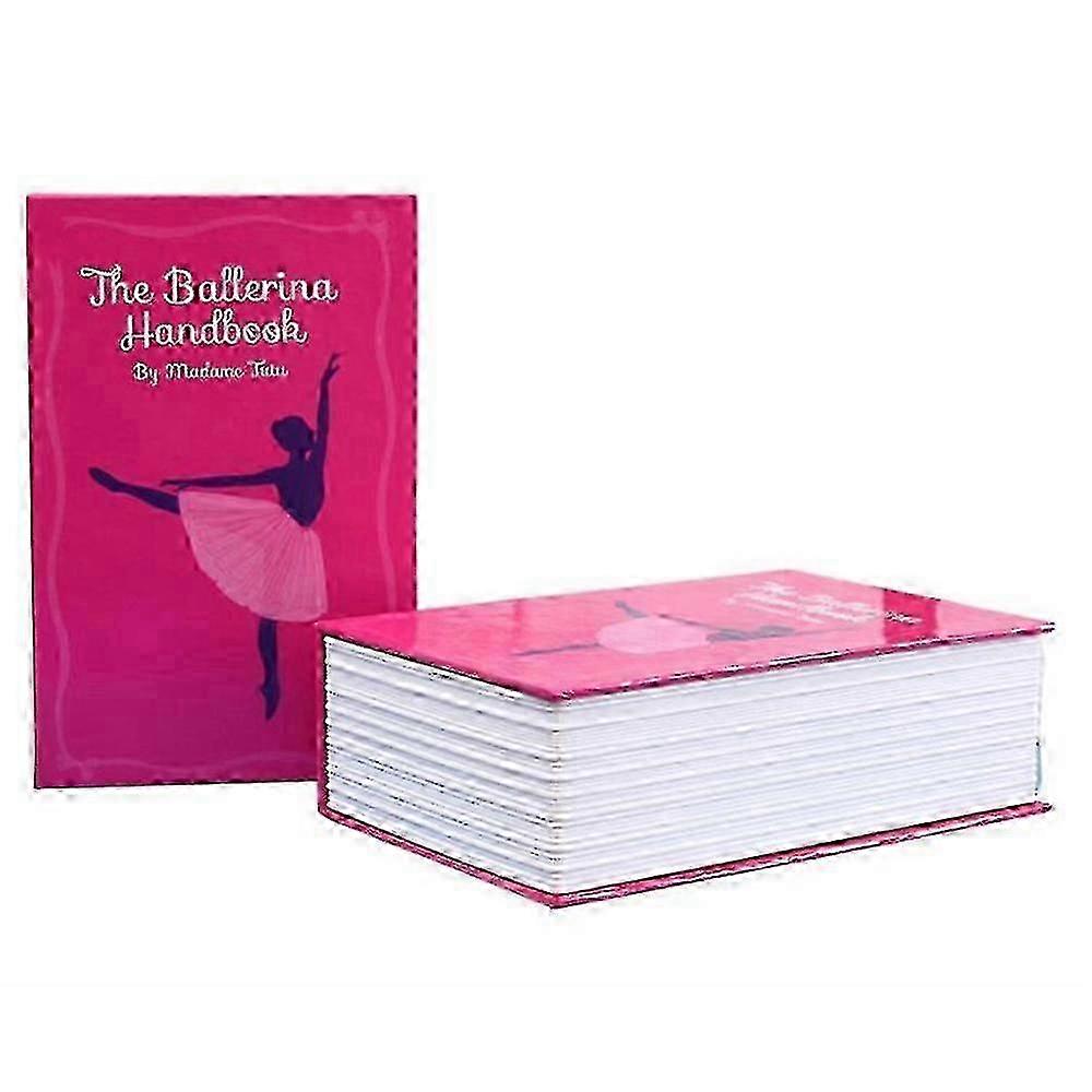 3-Digit Lock Book Safe Pink Compact