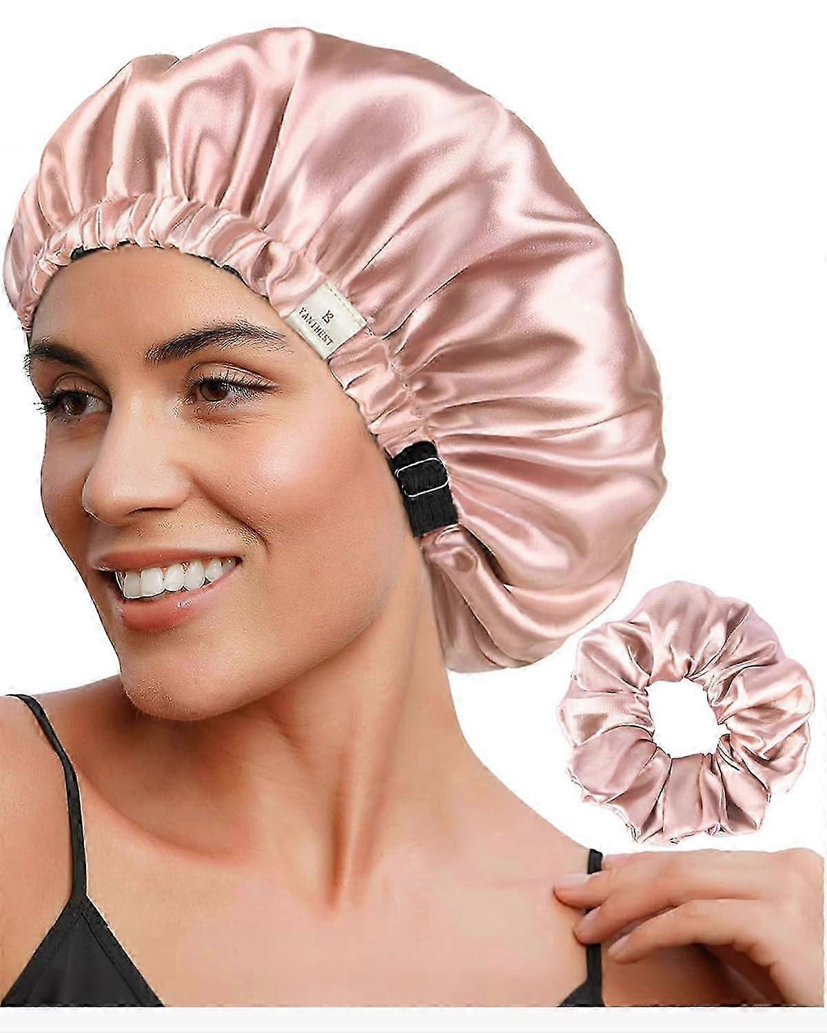 Reversible Adjustable Satin Sleep Cap