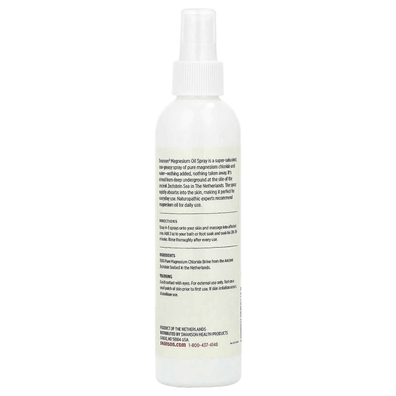 2 x Swanson, Magnesium Oil, 8 fl oz (237 ml)