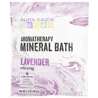 6 x Aura Cacia, Aromatherapy Mineral Bath, Lavender, 2.5 oz (70.9 g)