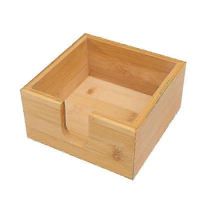 Bamboo Tissue Box Holder Compact