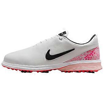 Zapatillas de golf Nike Victory Tour 4 antideslizantes y resistentes a la abrasión, de caña baja, unisex, color blanco y rosa, HV4167-100