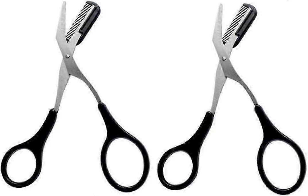 Eyebrow Trimmer Scissors With Comb