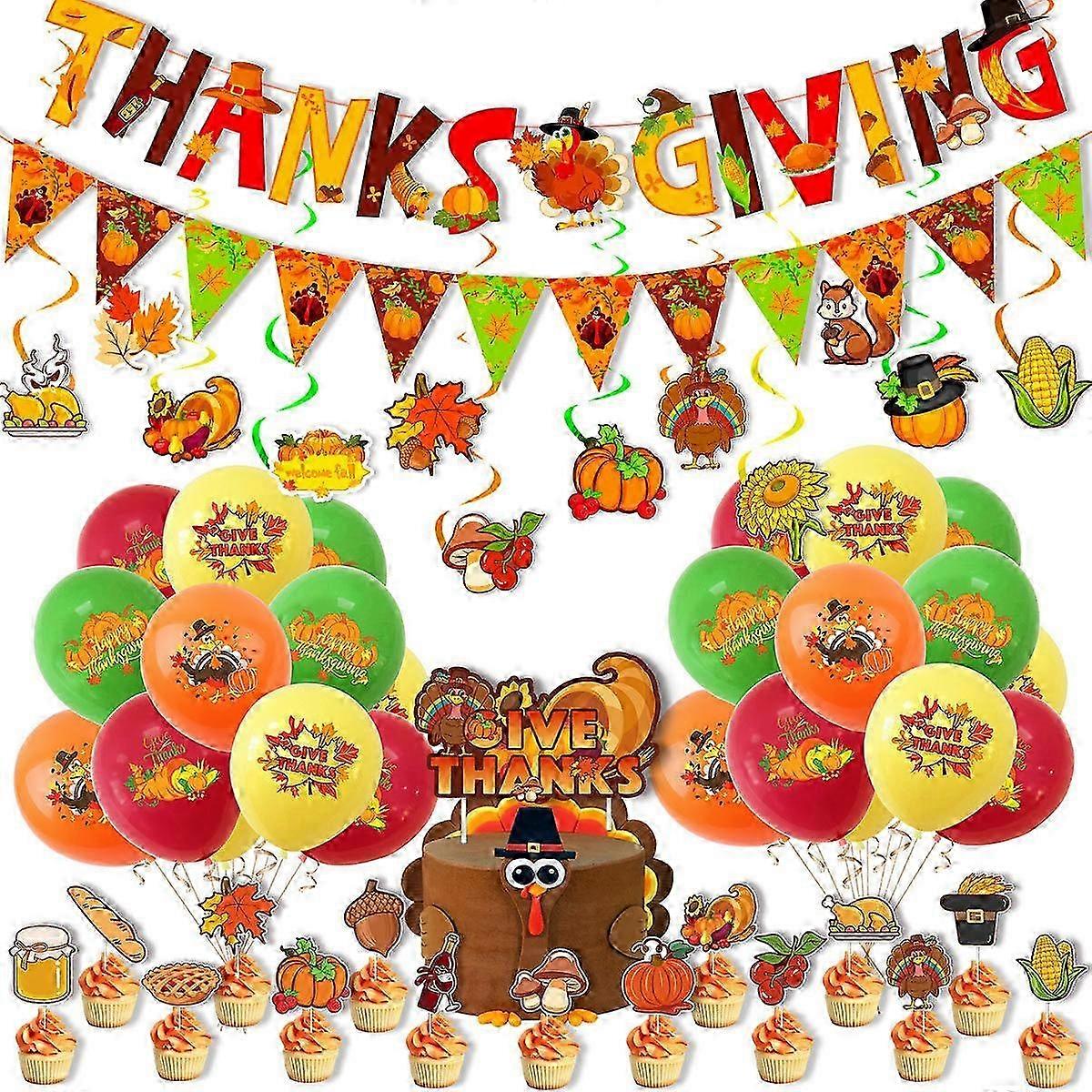 Thanksgiving Latex Balloons Set
