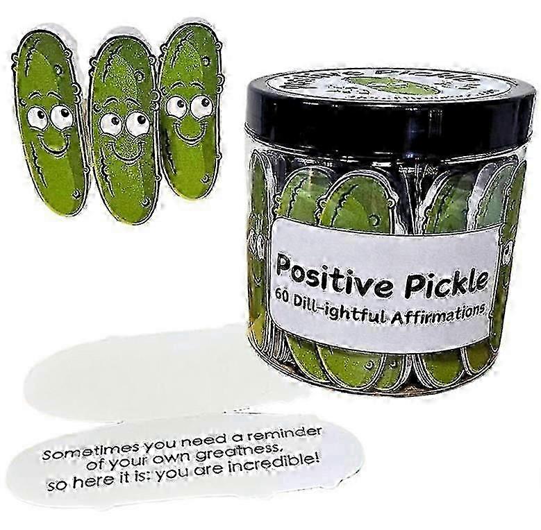 Pickle-Shaped Affirmation Cards Jar