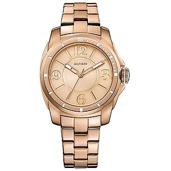 Kelsey Red CHP SF & armis r Gold Quartz analoge Women's horloge met 1781141 vergulde roestvrijstalen armband