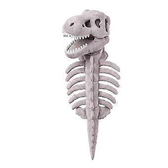 Fantasia de esqueleto de dinossauro em 3D para animais de estimação, fantasia de Halloween para cães e gatos, colete de algodão.