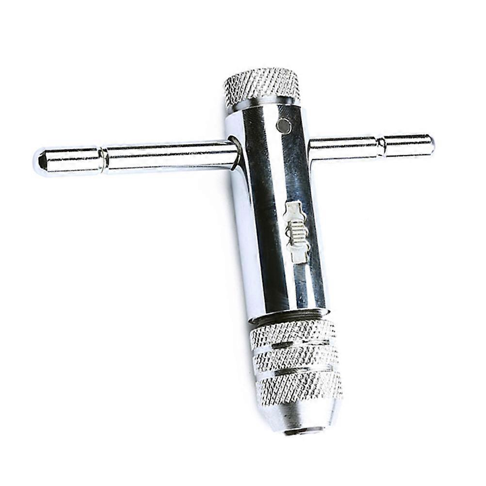 Thread Metric Plug Tap T-Handle Wrench for General Metal Processing Silver 1 Set