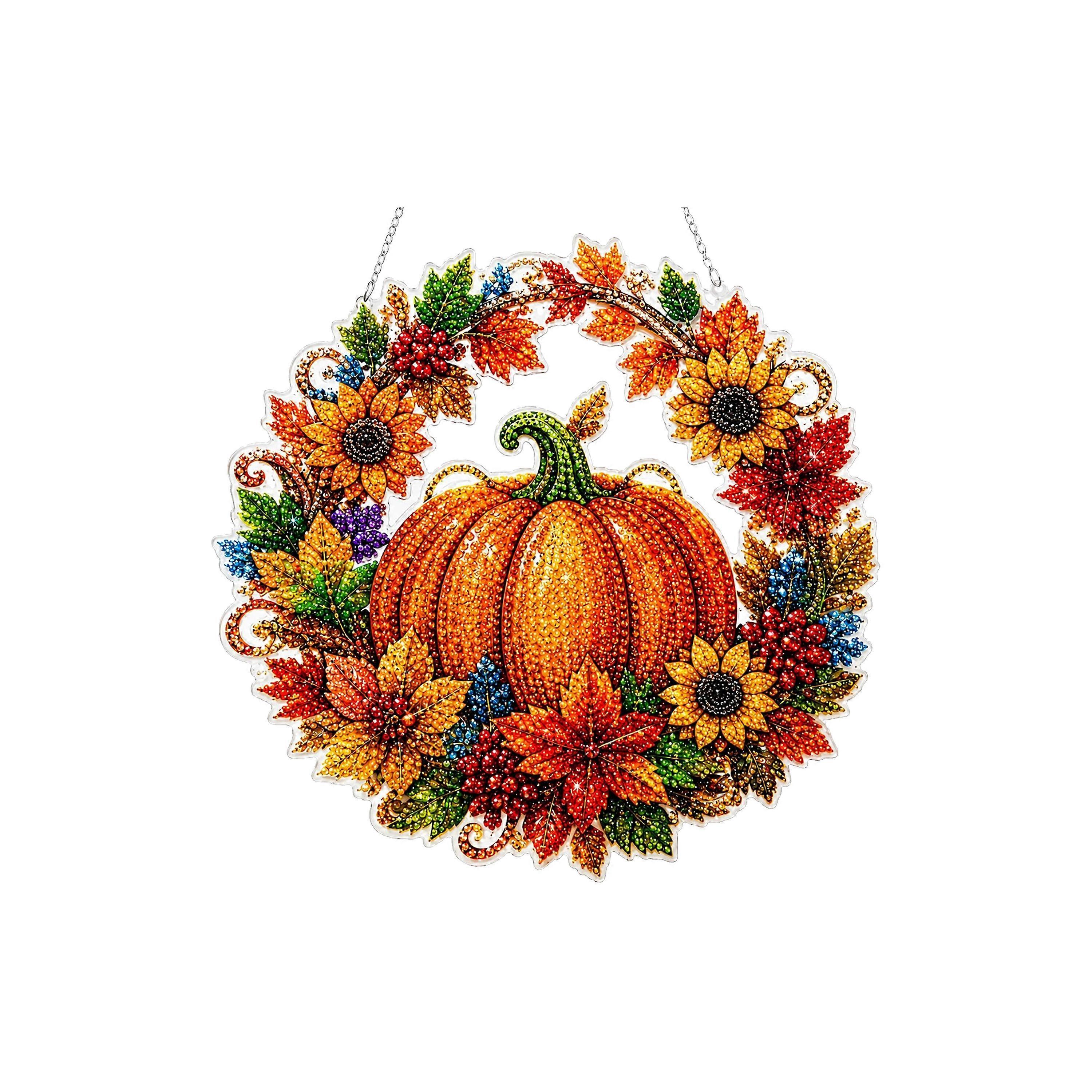 3D Pumpkin Diamond Art Garland