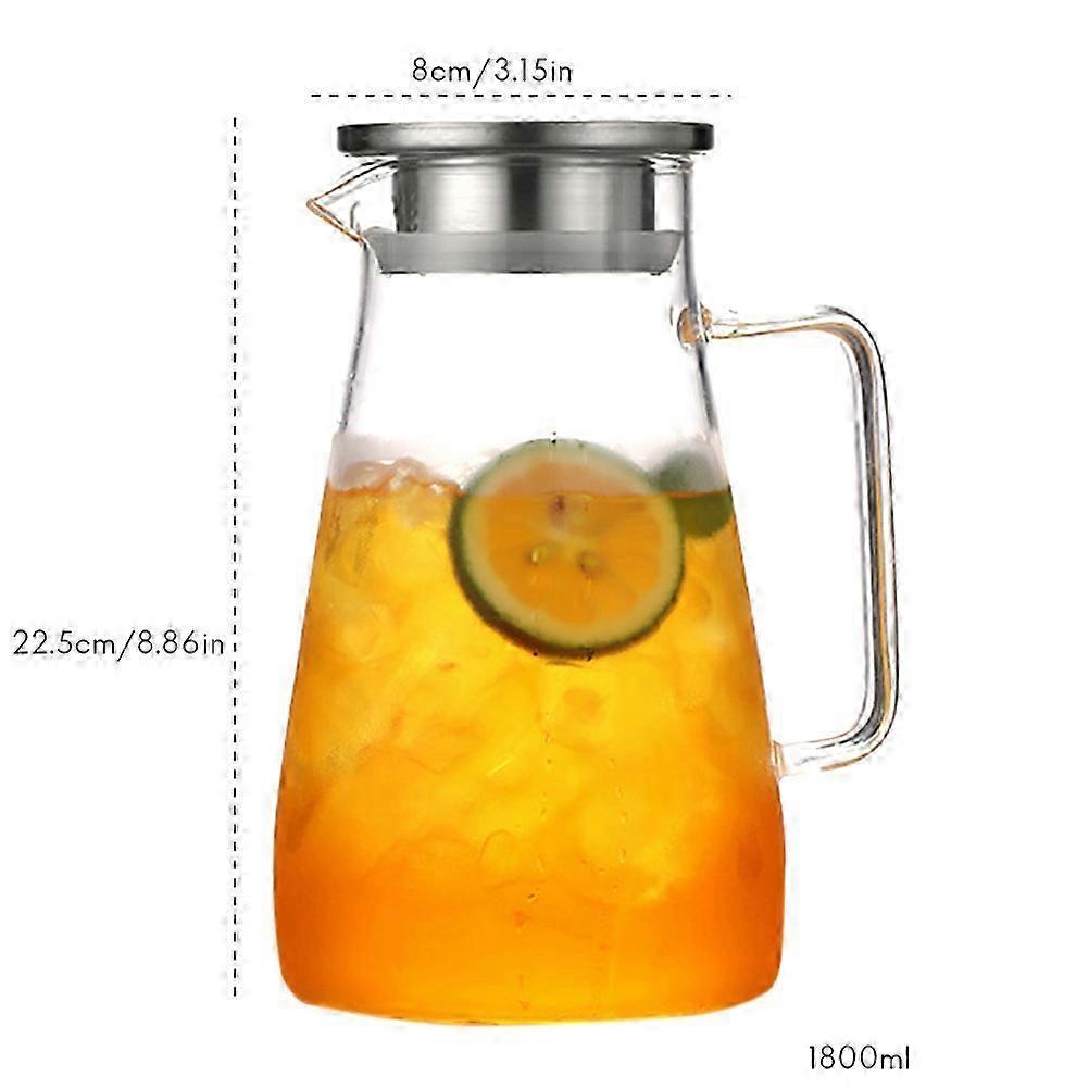 Large 1800ml Borosilicate Tea Maker