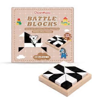 1-5 Pcs DOWMOO 16Pcs / Set Creative Puzzle Game Hidden Building Blocks Spatial Imagination Logic Tra