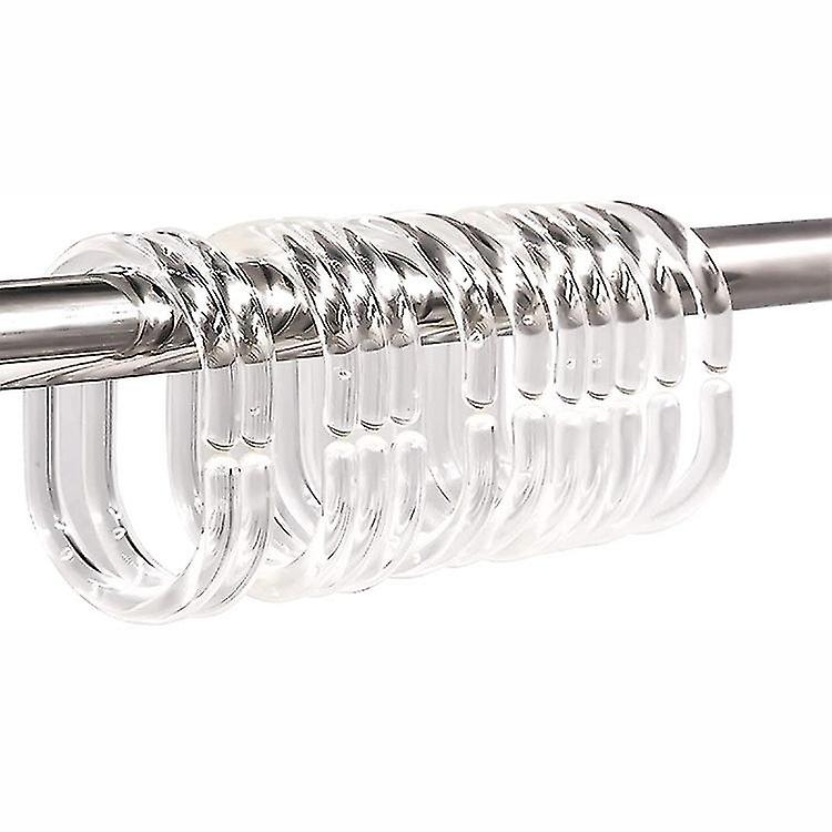 Clear Shower Curtain Hooks Bathroom Curtain C Hooks Glide Clip
