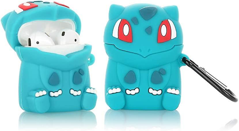 Silicone Cartoon Airpods Charging Case with Keychain,  3D Animation Character Design Cute AirPods Protective Covers Accessories Compatible with AirPod