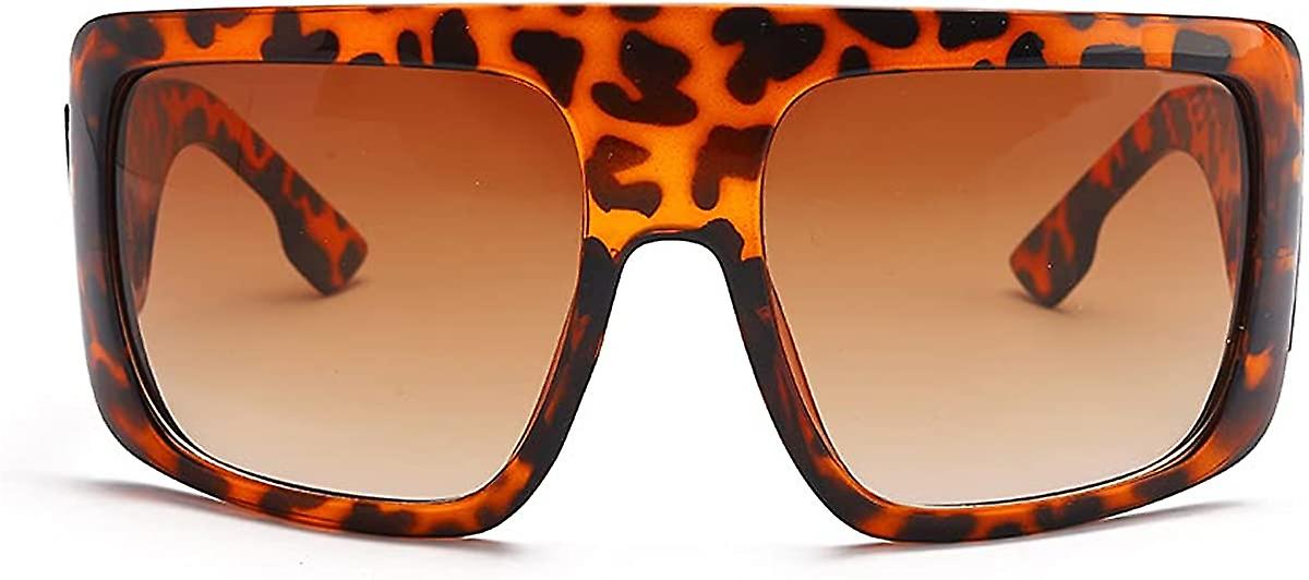 Heytea Grande Square Baddie Oversized Mulheres Óculos de Sol Escudo Homens Moda Flat Top Wrap Baddie Shades B5040