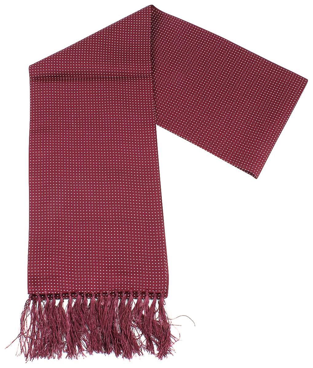 Cravatte di Knightsbridge Pin Dot vestito sciarpa - Borgogna