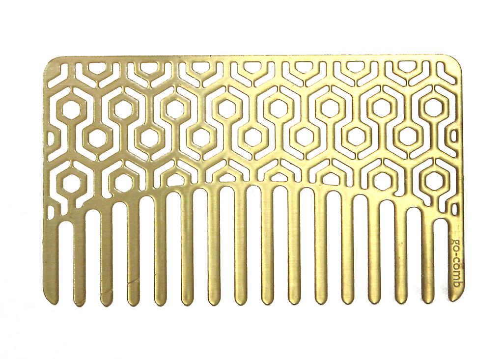 Go Comb Brass Hexagon