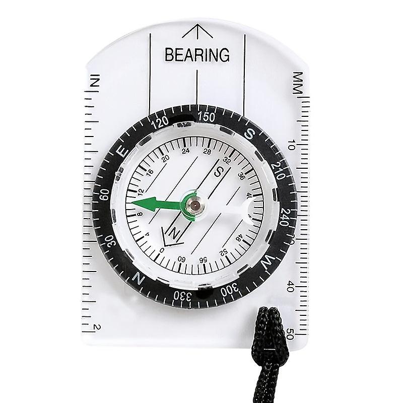 Transparent Plastic Compass Tool For Outdoor Backpacking, Camping, And Hiking