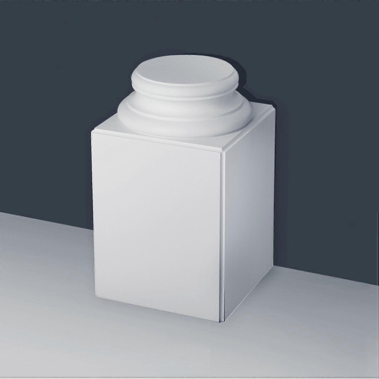 Orac Decor 1 x Full column base K1132 LUXXUS white Purotouch® pre-primed lightweight, sturdy, dimensionally stable pedestal