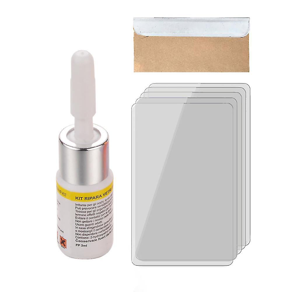Professional Glass Scratch Restore Tool Curing Strip Glue Windshield Repair Kit