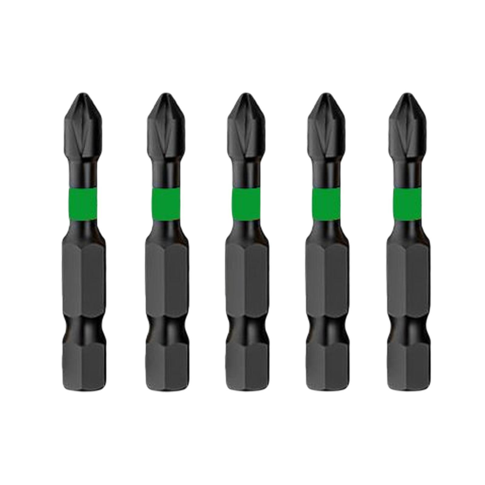 5 Pieces Impact Driver Bit Set Portable Drill Bit Impact Bit for DIY Project 50mm