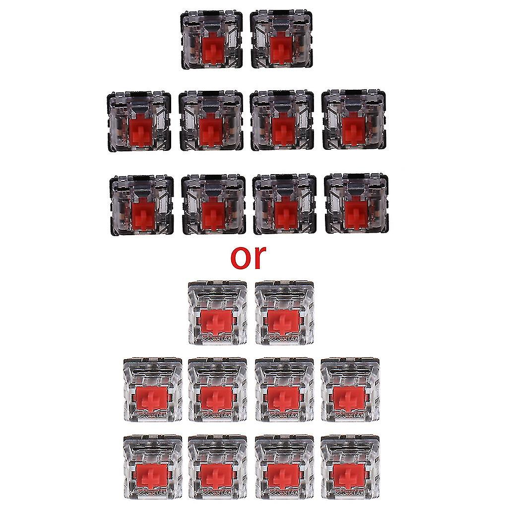 Mechanical Keyboard Red Switch Linear Switches Trigger Quick Shaft 10 Pcs
