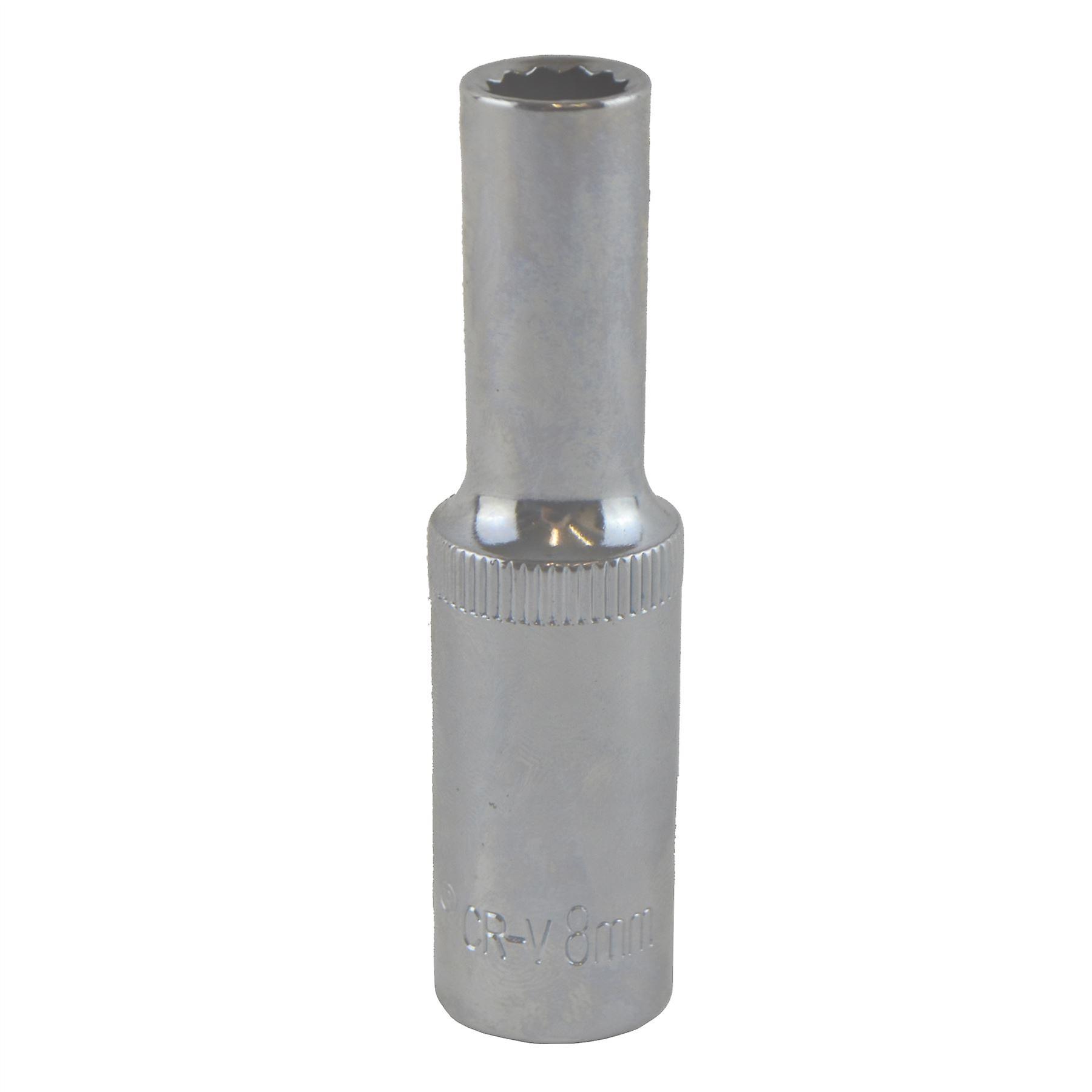 8mm 3/8" Drive Double Deep Metric Socket Double Hex / 12 Sided