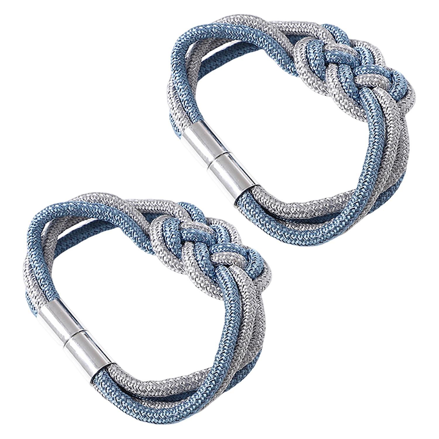 2Pcs Curtain Holder No Drilling Punch Free Keep Neat Chinese Knot Design Window Drapes Tiebacks