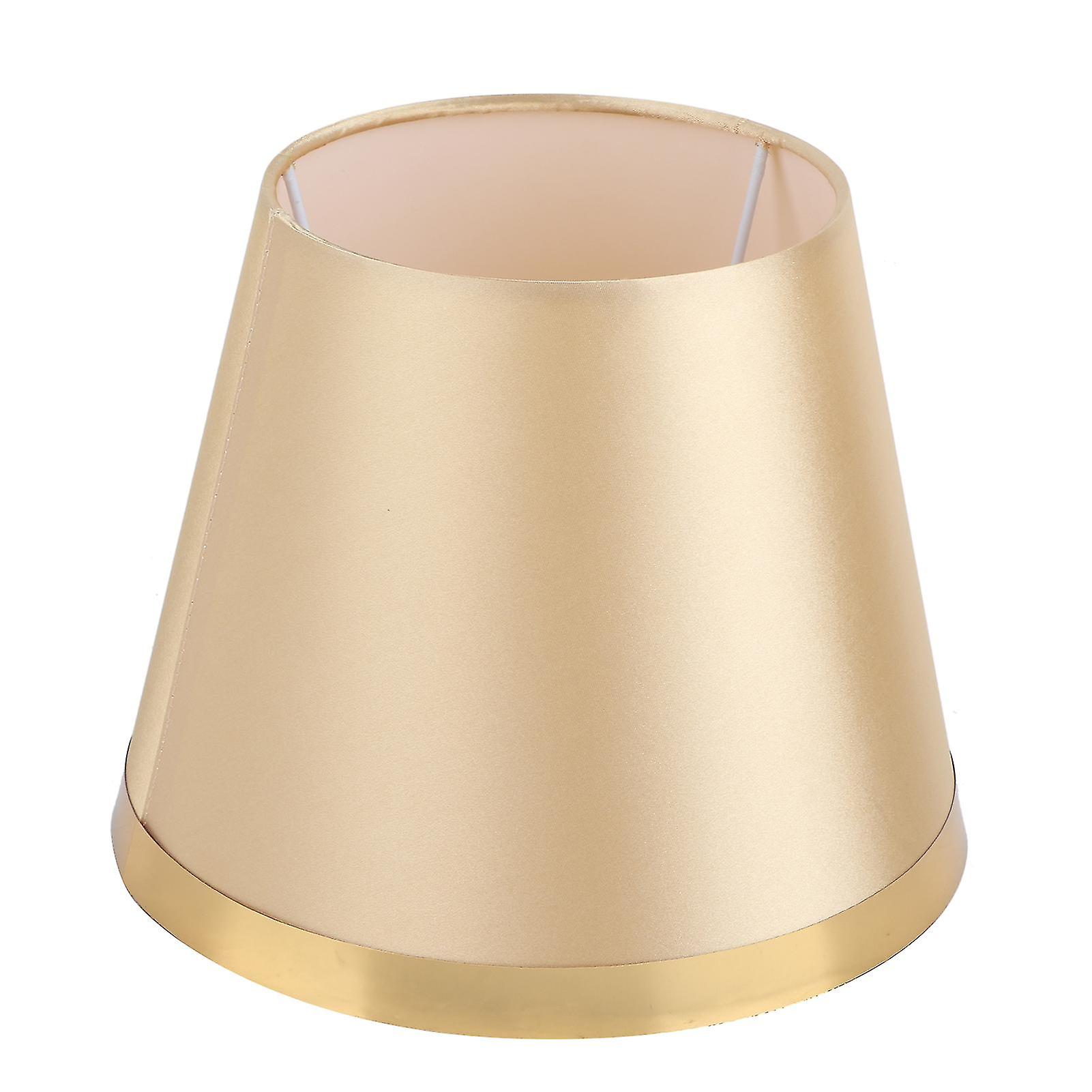 Abat-jour en tissu de style européen moderne pour E27 lampe de table lampadaire fournitures PX128 or