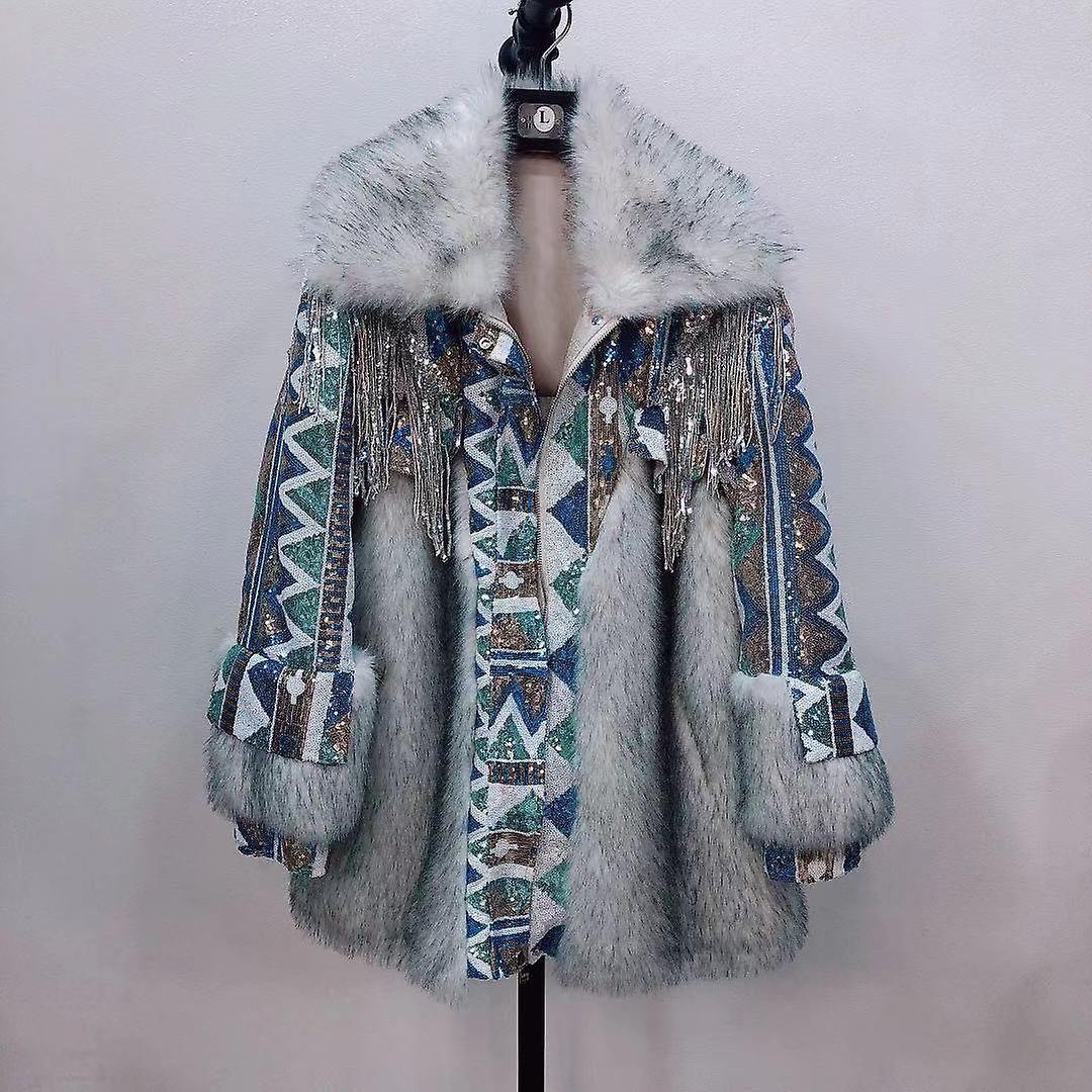 Päls, En, Mode, Päls, Kvinna, Lamm Hår