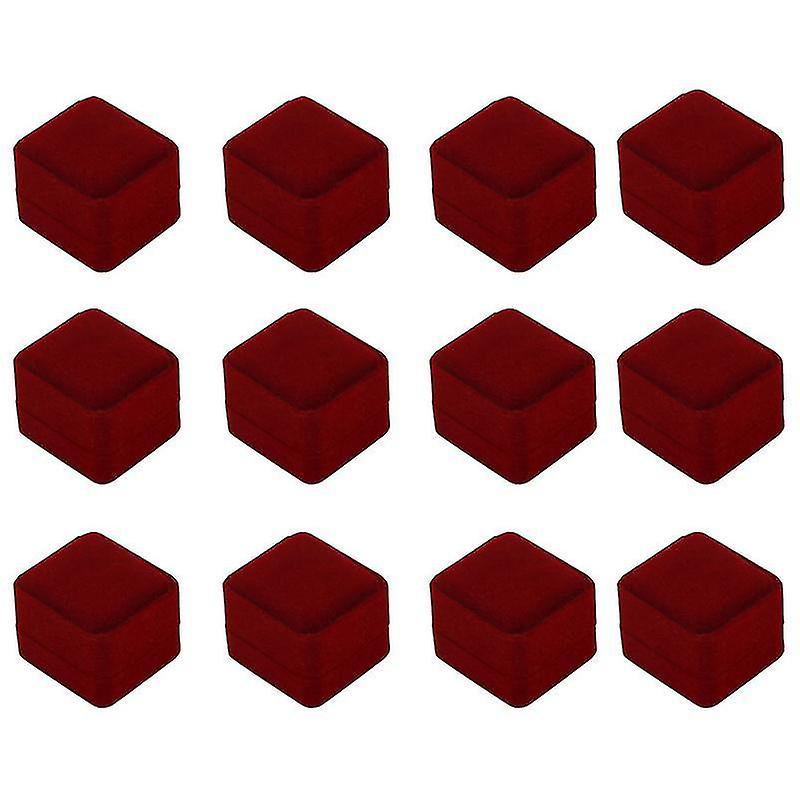 12pcs خواتم التعبئة والتغليف مربع