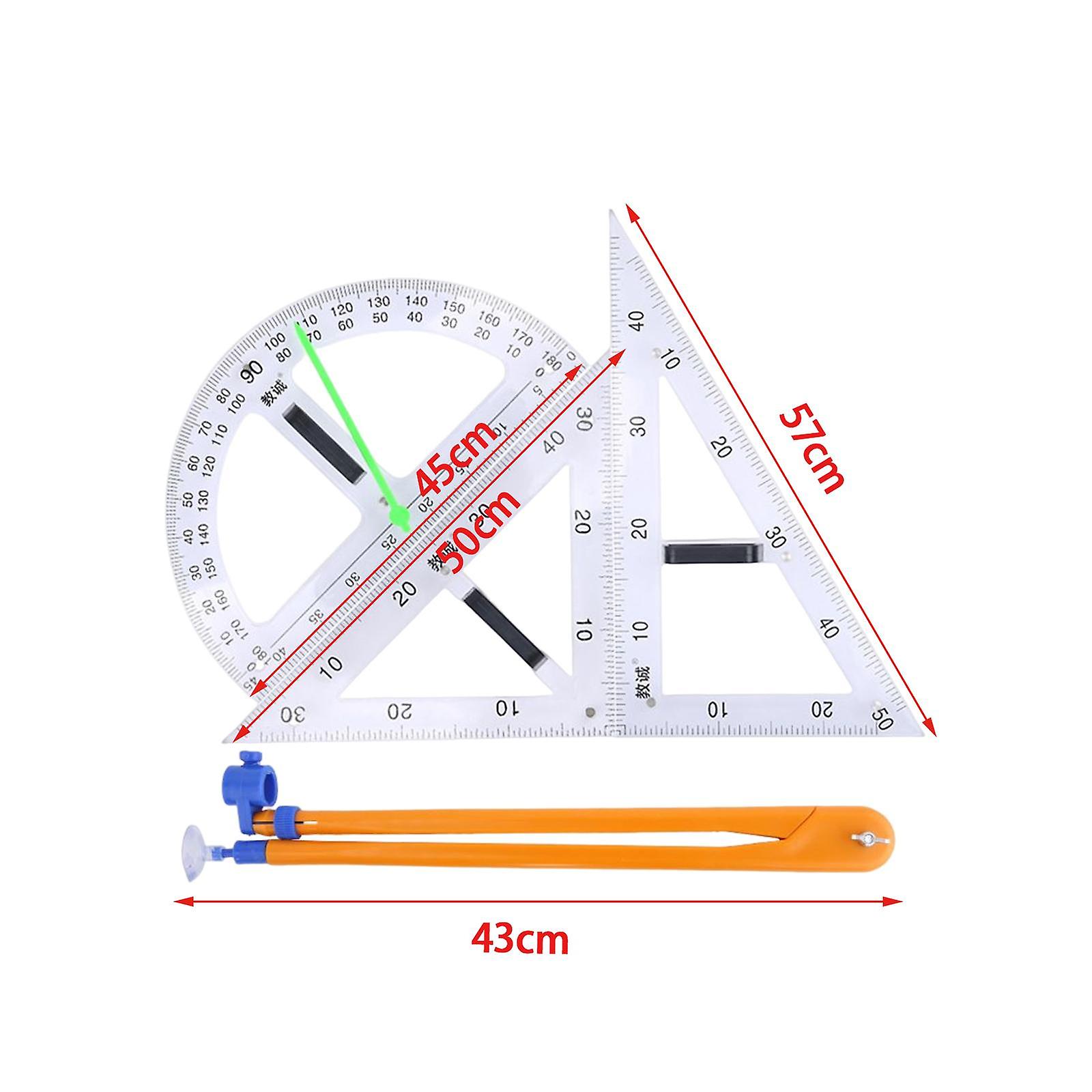 Math Geometry Ruler Teaching Aids Schooling Tool for Home School ...