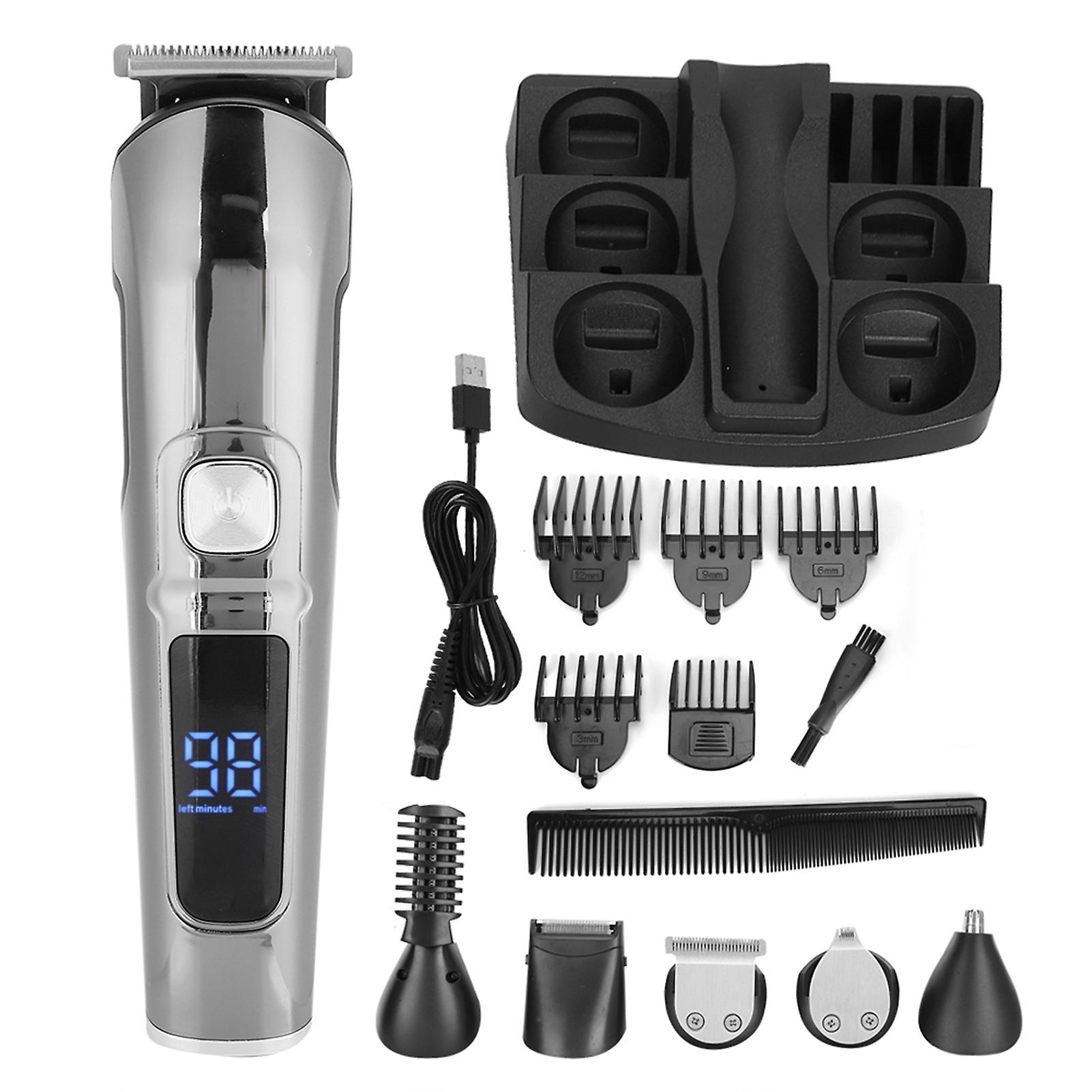 Multifunctional Hair Clipper for Men, Electric Barber Grooming Kit
