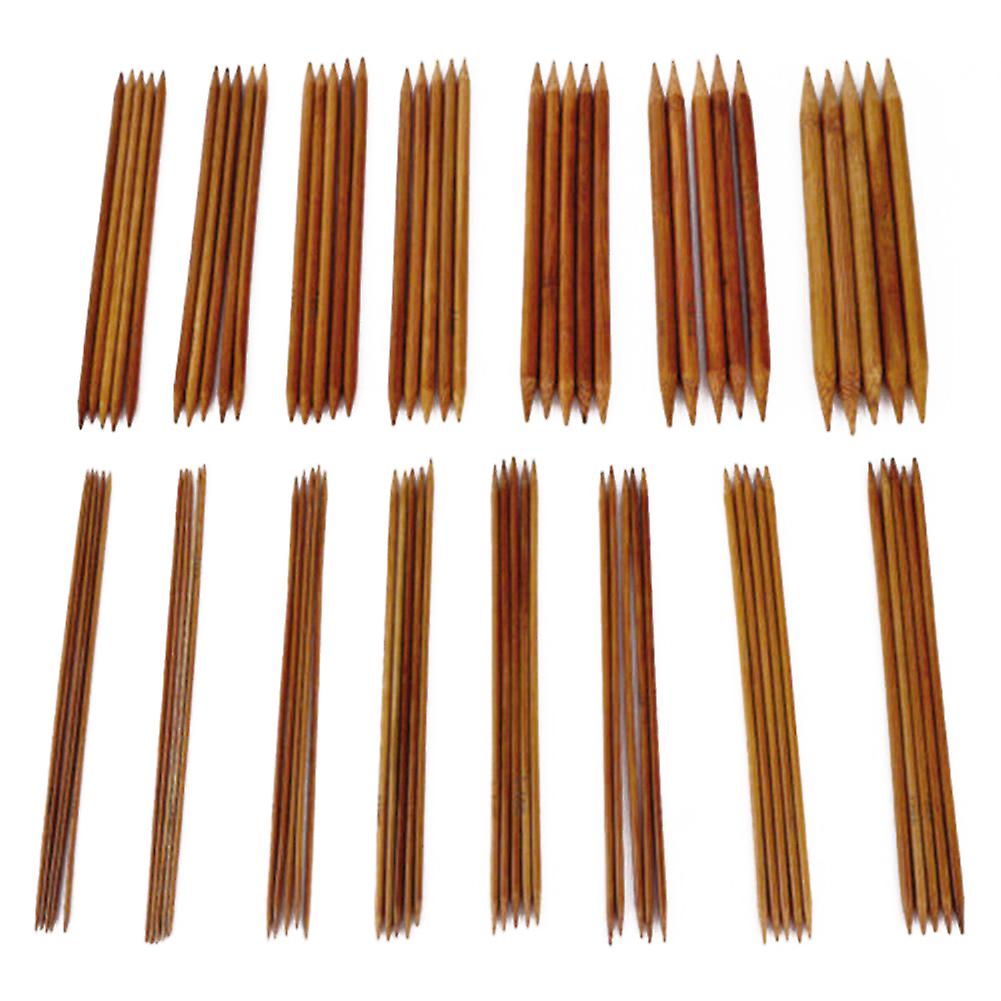 75Pcs Bamboo Double Pointed Knitting Needles Durable for Sock Sweater Scarf