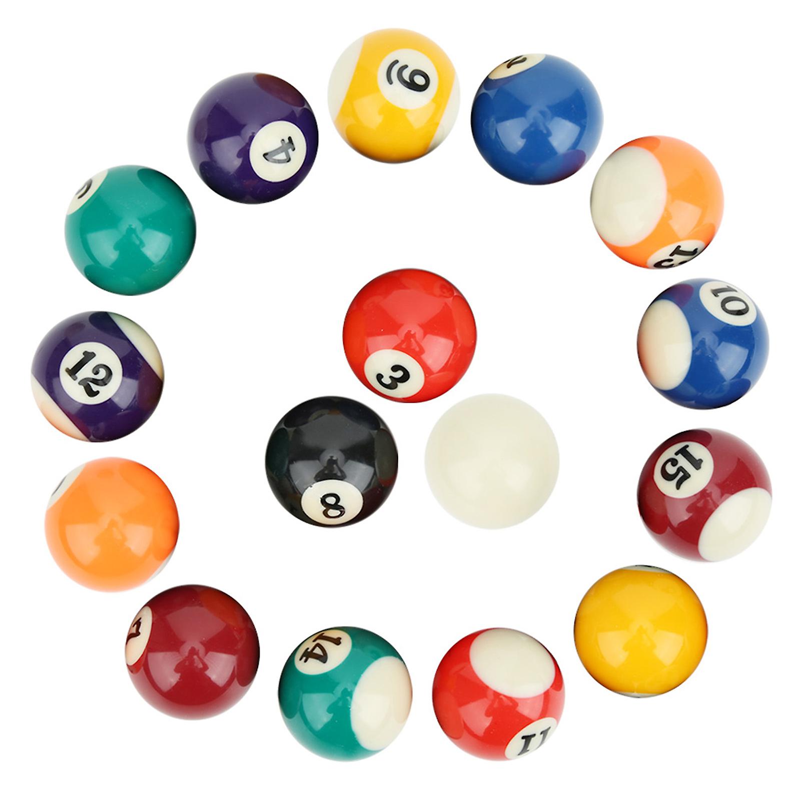 16PCS Eco‑friendly 38MM Resin Children 38MM Billiard Ball Toy Mini Pool Table Accesssory