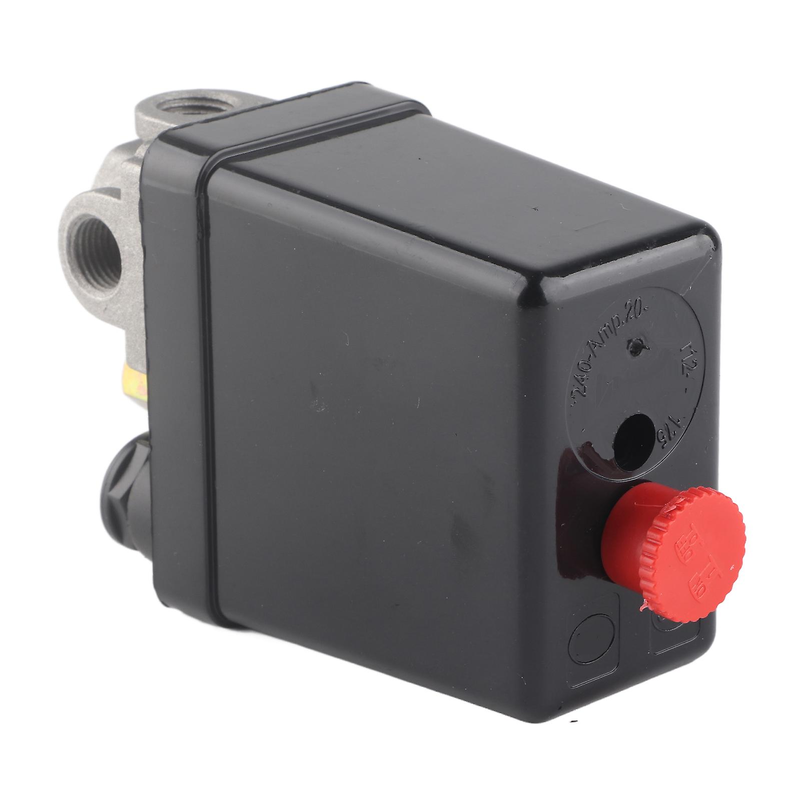 Air Compressor Pressure Switch 4-Way Adjustable Pressure Control Valve for Reducing and Regulating Airflow