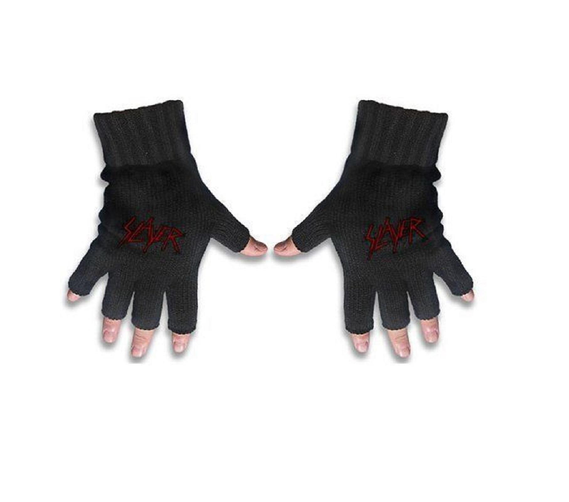 القاتل "قفازات خدش الفرقة شعار عهد" الدم الجديدة الرسمية fingerless كبيرة سوداء