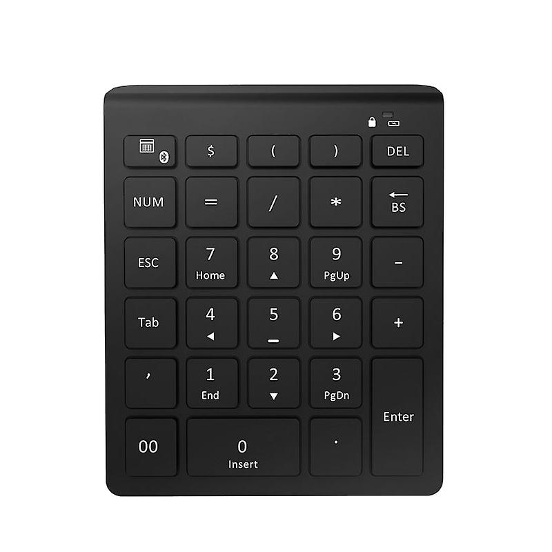 28 Keys Portable Wireless Keypad, Spec:  Bluetooth (Black) Bluetooth (Black)