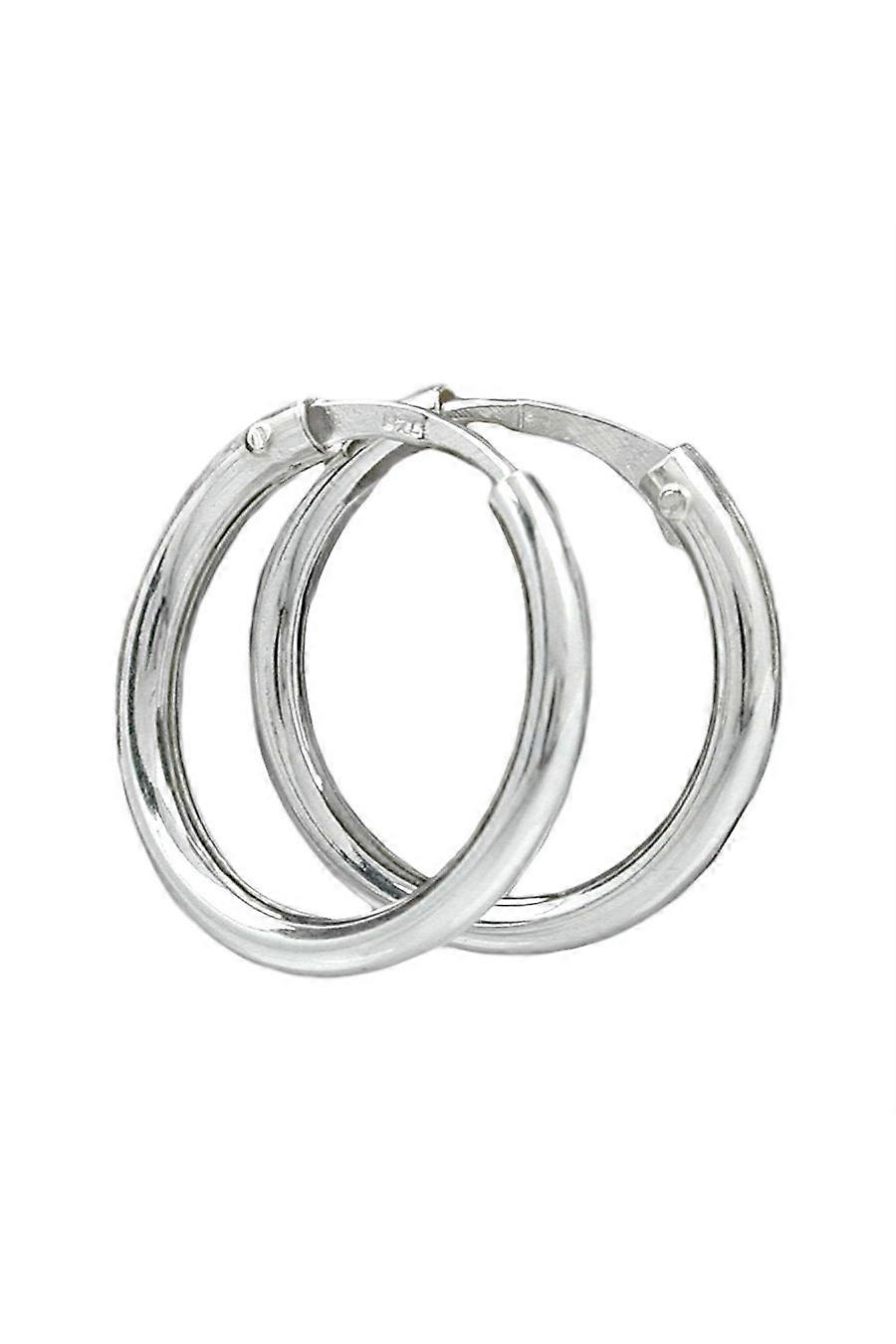 Hoop Earrings Plain & Thin Silver 925 - Gl90029