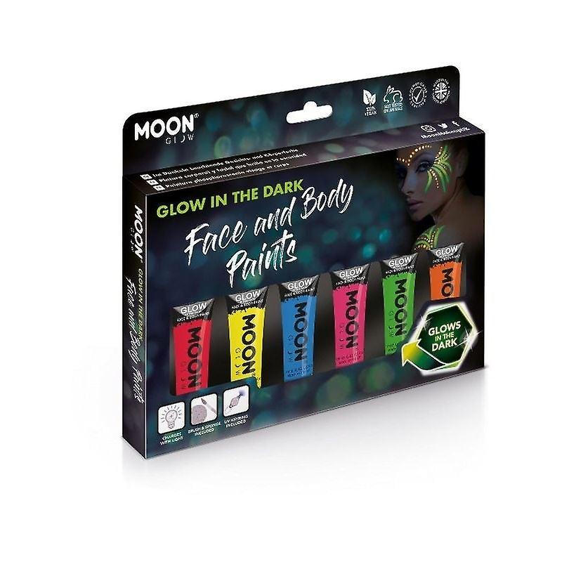 Moon Glow In The Dark Face Paint Assorted M5380