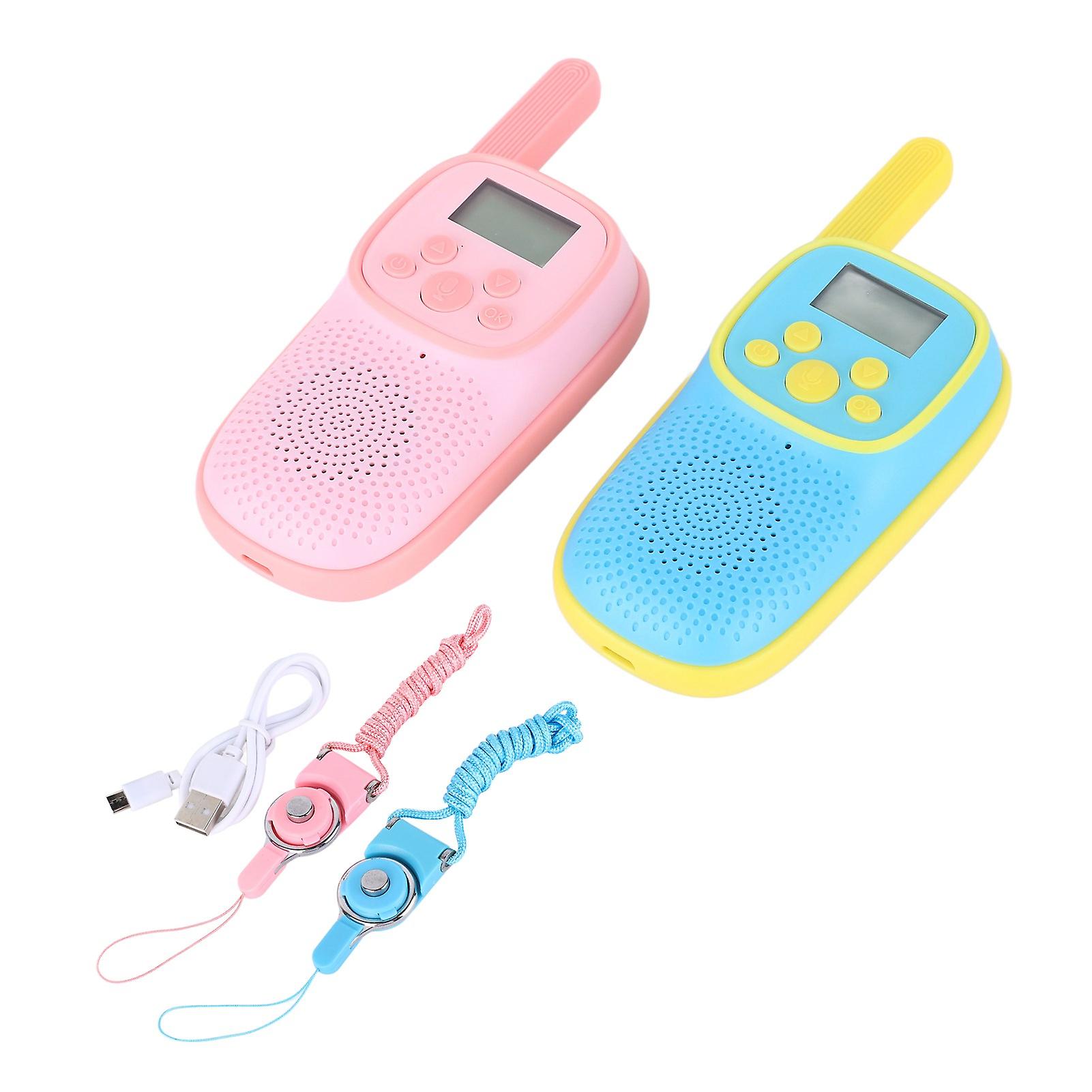 Kids Walkie Talkie Set - Portable, Interactive Toy with Backlit Display & Long Battery Life